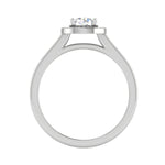 Load image into Gallery viewer, 0.50 cts Solitaire Halo Diamond Shank Platinum Ring JL PT RH RD 203   Jewelove.US
