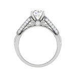 Load image into Gallery viewer, 0.50cts Solitaire Diamond Baguette Shank Platinum Ring JL PT WB5529E   Jewelove.US
