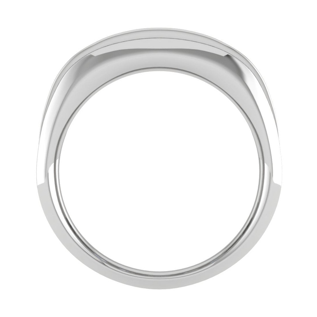 Platinum Unisex Ring with Diamonds JL PT MB RD 146   Jewelove.US