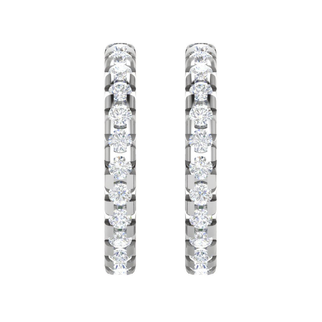 Platinum Diamond Earrings for Women JL PT E DH RD 114   Jewelove.US