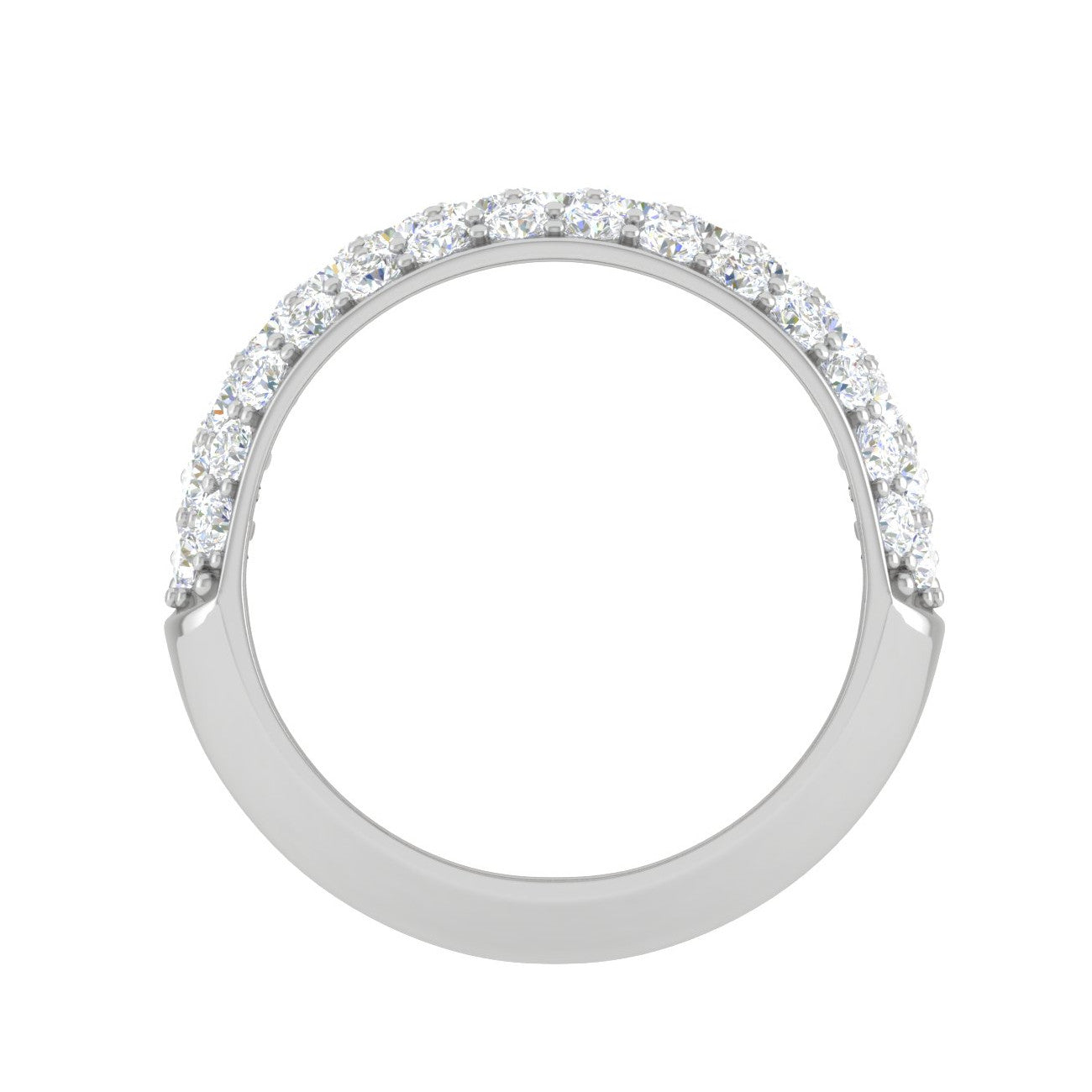 Designer Platinum Diamond Ring for Women JL PT WB RD 120   Jewelove