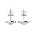 Load image into Gallery viewer, Platinum Solitaire Diamond Earrings for Women JL PT SE RD 107   Jewelove
