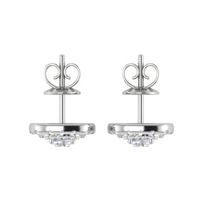 Platinum Solitaire Diamond Earrings for Women JL PT SE RD 107   Jewelove