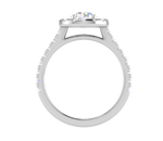 Load image into Gallery viewer, 1.00 cts Solitaire Halo Diamond Shank Platinum Ring JL PT RH RD 103   Jewelove.US
