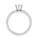 Load image into Gallery viewer, 0.30cts Solitaire Diamond Shank Platinum Ring JL PT RC RD 252-A   Jewelove.US

