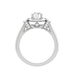 Load image into Gallery viewer, 0.30 cts Solitaire Halo Diamond Platinum Ring JL PT JRW2586MM-A   Jewelove.US
