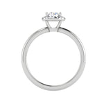 Load image into Gallery viewer, 0.50 cts Solitaire Halo Diamond Platinum Ring JL PT RH RD 216   Jewelove.US
