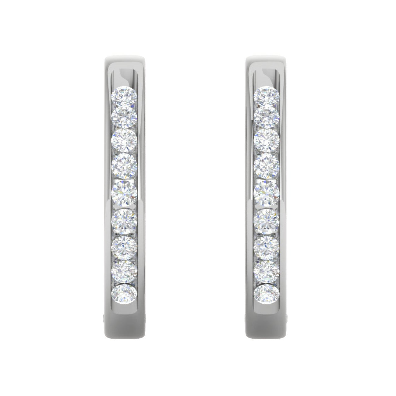 Platinum Diamond Earrings JL PT E DH RD 100   Jewelove.US