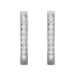 Platinum Diamond Earrings JL PT E DH RD 100   Jewelove.US