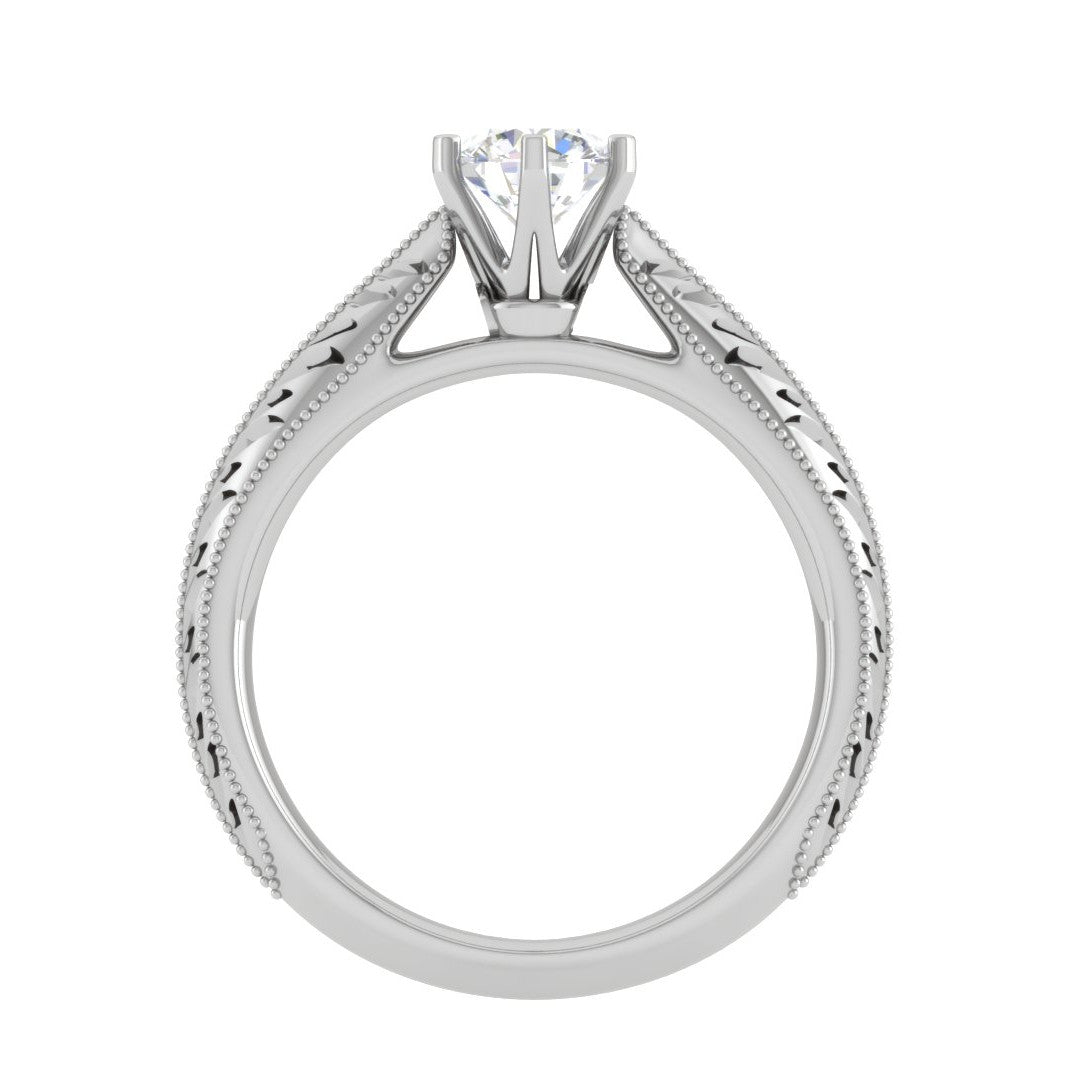 0.50 cts Solitaire Platinum Ring JL PT RS RD 150   Jewelove.US