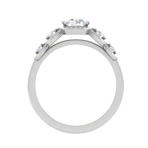 0.30 cts Solitaire Designer Diamond Platinum Ring for Women JL PT RV RD 132   Jewelove