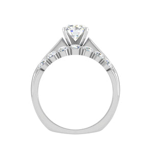 0.30cts Solitaire Diamond Split Shank Platinum Ring JL PT WB5665E   Jewelove.US