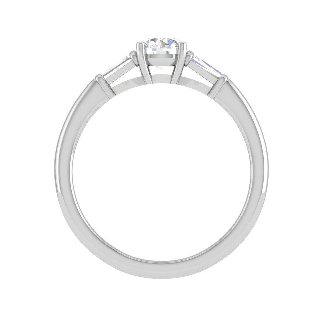 0.50 cts. Platinum Solitaire Diamond Ring JL PT R3 RD 116   Jewelove.US