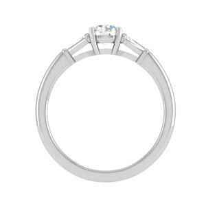 0.50 cts. Platinum Solitaire Diamond Ring JL PT R3 RD 116   Jewelove.US