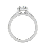 Load image into Gallery viewer, 0.50 cts Solitaire Halo Diamond Shank Platinum Ring JL PT RH RD 234   Jewelove.US
