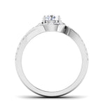 Load image into Gallery viewer, 0.30 cts Solitaire Twisted Shank Diamond Platinum Ring JL PT RP RD 190   Jewelove.US
