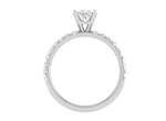 Load image into Gallery viewer, 0.50cts Princess Cut Solitaire Platinum Diamond Ring JL PT RC AS 236   Jewelove.US

