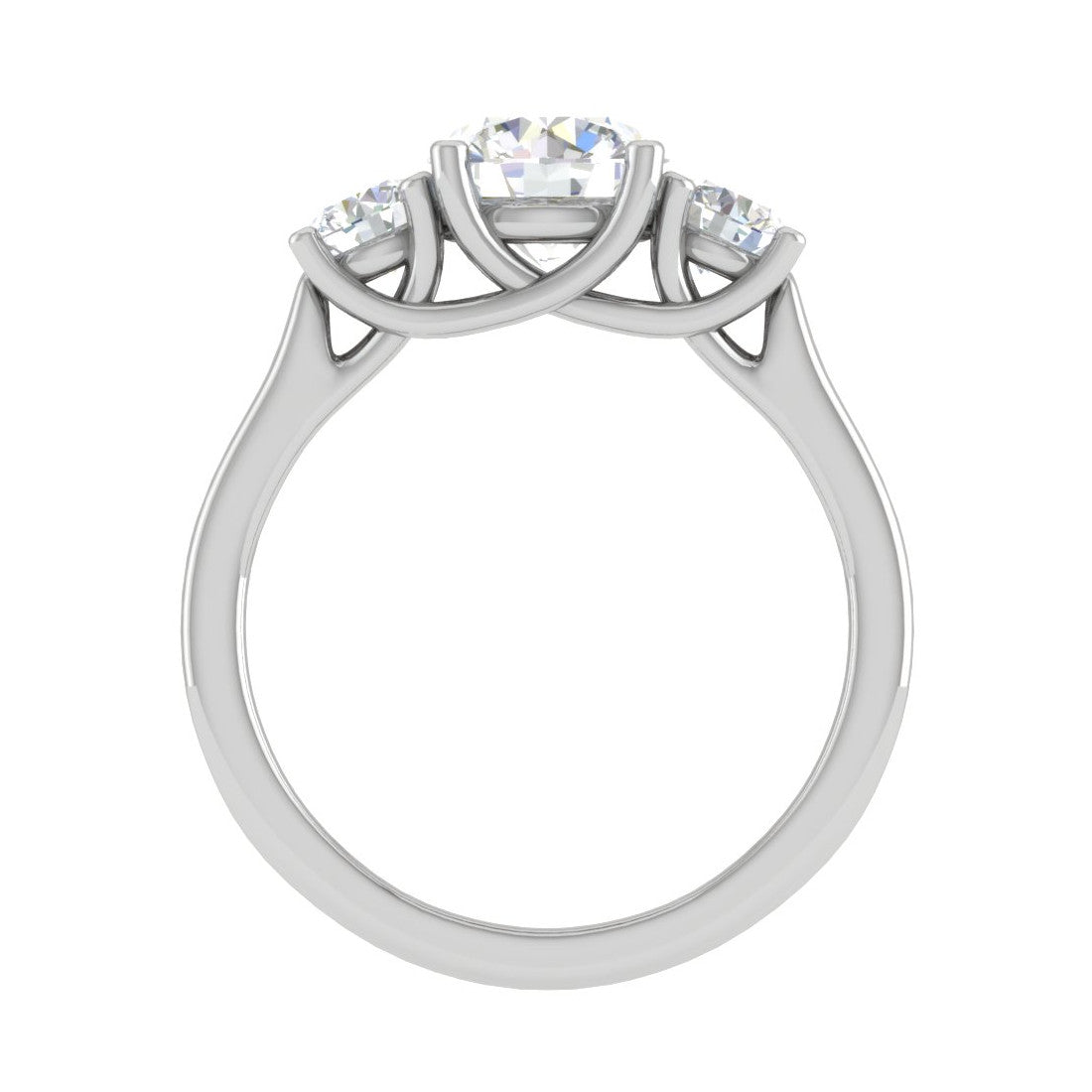 0.70cts Platinum Solitaire Diamond Ring JL PT R3 RD 105   Jewelove.US