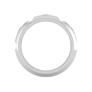 Platinum Ring with 3 Diamonds for Women JL PT MB RD 124   Jewelove.US
