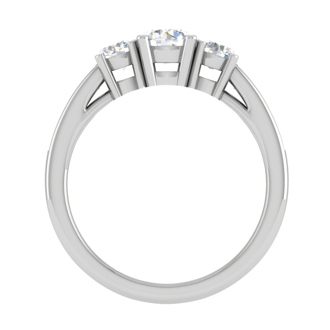 0.50 cts Solitaire Platinum Shank Diamond Ring JL PT R3 RD 107   Jewelove.US