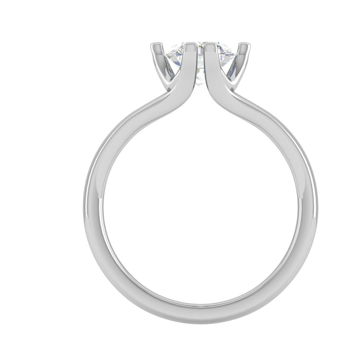 0.50 cts Solitaire Platinum Ring JL PT RS RD 147   Jewelove.US