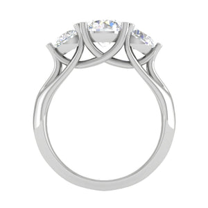 0.90 cts Solitaire Platinum Diamond Ring JL PT R3 RD 120 -B   Jewelove.US
