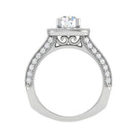 Load image into Gallery viewer, 0.30 cts. Solitaire Halo Platinum Split Shank Engagement Ring JL PT WB5982E   Jewelove
