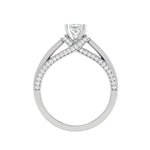 Load image into Gallery viewer, 0.30 cts. Princess Cut Diamond Split Shank Platinum Solitaire Engagement Ring JL PT RP PR 206   Jewelove.US
