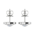 Load image into Gallery viewer, Platinum Solitaire Halo Earrings JL PT E SE RD 107   Jewelove
