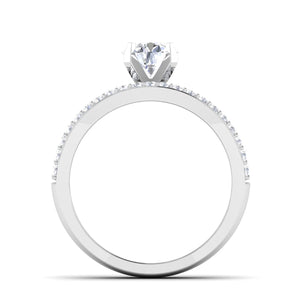 0.50 cts Solitaire Diamond Split Shank Platinum Ring JL PT RP RD 149   Jewelove.US