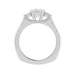 Load image into Gallery viewer, 0.70 cts. Princess Cut Solitaire Platinum Shank Diamond Ring JL PT R3 PR 143   Jewelove.US
