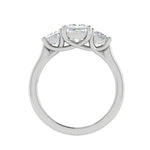 Load image into Gallery viewer, Three Stone Princess Cut Solitaire Diamond Platinum Ring JL PT R3 PR 126   Jewelove.US
