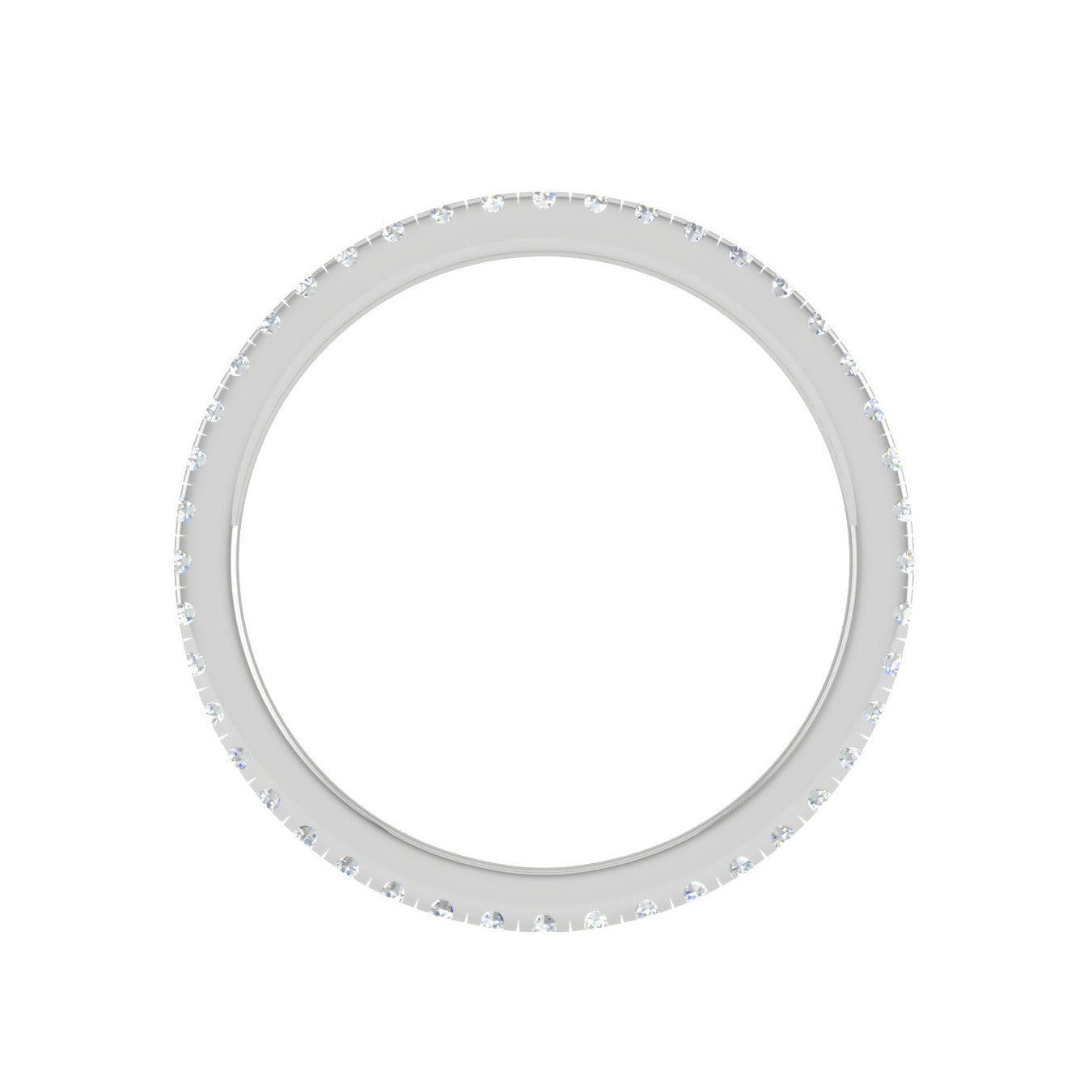 Platinum Eternity Ring with Diamonds for Women JL PT D4129   Jewelove.US