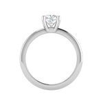 Load image into Gallery viewer, 0.50 cts Cushion Solitaire Diamond Platinum Ring JL PT RS CU 132   Jewelove.US
