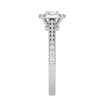 Load image into Gallery viewer, 0.30 cts Solitaire Halo Diamond Shank Platinum Ring JL PT RH RD 282   Jewelove.US
