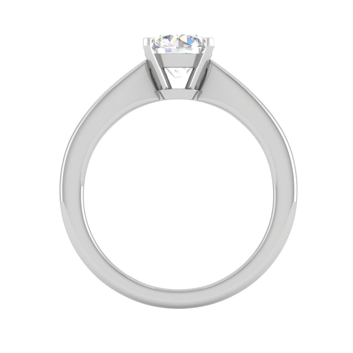 0.50 cts Solitaire Platinum Ring JL PT RS RD 152   Jewelove.US