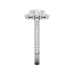 Load image into Gallery viewer, 0.70cts Solitaire Halo Diamond Shank Platinum Diamond Ring JL PT RH RD 162   Jewelove.US

