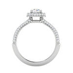 Load image into Gallery viewer, 0.50 cts Double Square Diamond Split Solitaire Platinum Ring JL PT RH RD 231   Jewelove.US
