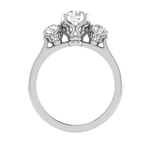 Load image into Gallery viewer, 1.00 cts Platinum Solitaire with Diamond Shank Ring JL PT R3 RD 113   Jewelove.US
