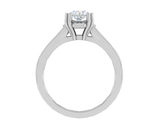 Load image into Gallery viewer, 1 Carat Solitaire Platinum Diamond Shank Ring JL PT RH RD 100   Jewelove.US
