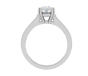 1 Carat Solitaire Platinum Diamond Shank Ring JL PT RH RD 100   Jewelove.US