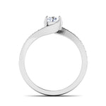 Load image into Gallery viewer, 0.30 cts Solitaire Shank Diamond Platinum Ring JL PT RP RD 176   Jewelove.US
