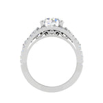 Load image into Gallery viewer, 0.50 cts Solitaire Platinum Diamond Split Shank Ring JL PT RERSS1220   Jewelove.US
