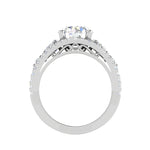 Load image into Gallery viewer, 0.50 cts Solitaire Platinum Diamond Split Shank Ring JL PT RERSS1220   Jewelove.US
