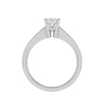 Load image into Gallery viewer, 0.15 cts. Princess Cut Solitaire Diamond Platinum Engagement Ring JL PT MHD273EG   Jewelove.US
