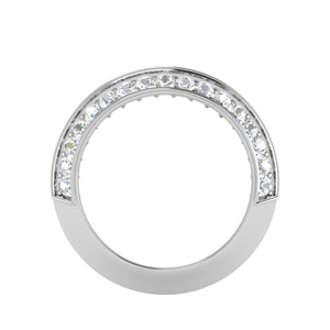 Designer Platinum Diamond Ring for Women JL PT WB RD 129   Jewelove