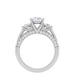 Load image into Gallery viewer, 1 Carat Solitaire Diamond Accents Platinum Ring JL PT R3 RD 139   Jewelove.US
