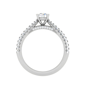 0.30 cts Solitaire Diamond Split Shank Platinum Ring JL PT RP RD 158   Jewelove.US