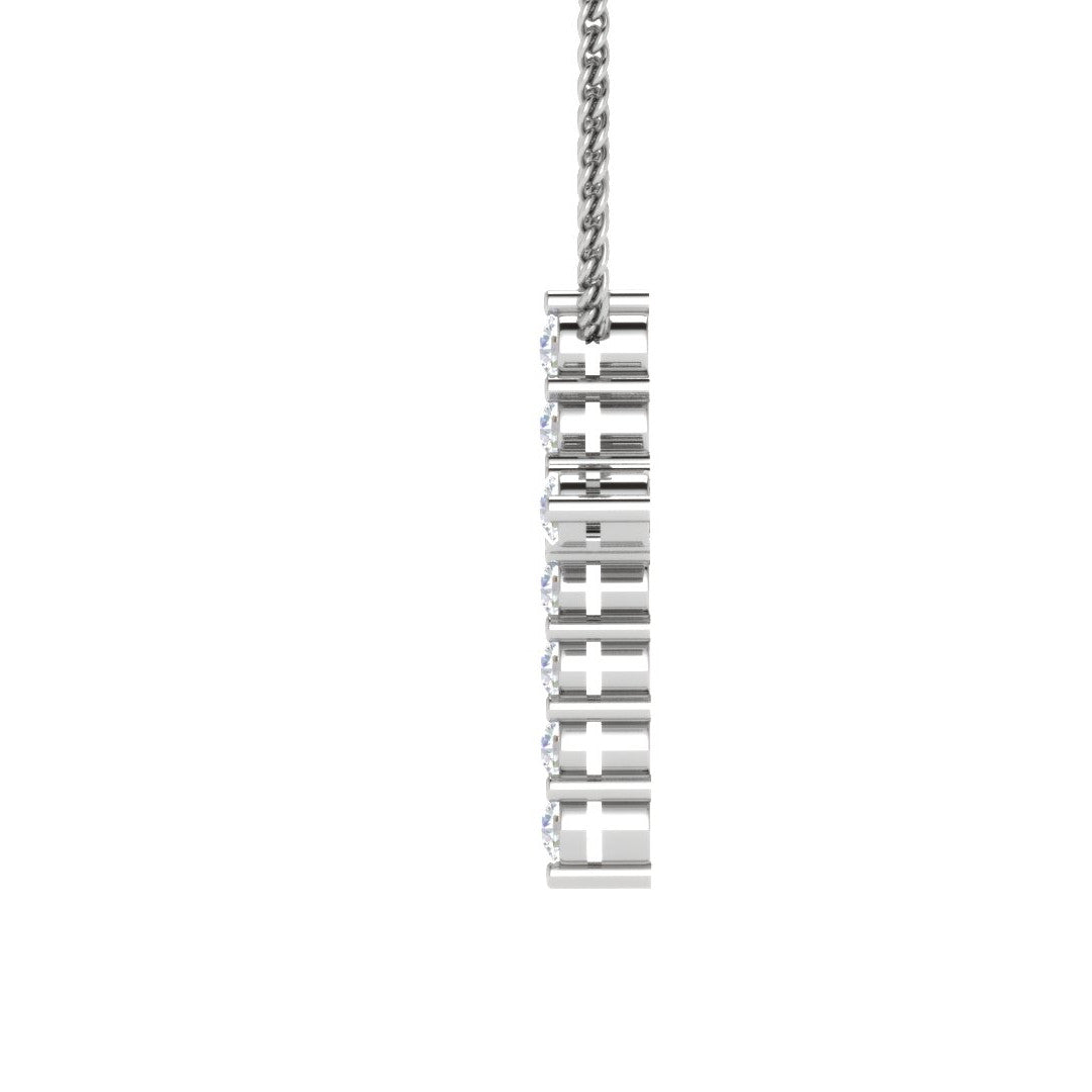 Platinum Cross Pendant with Diamonds for Women JL PT P PF RD 100   Jewelove.US