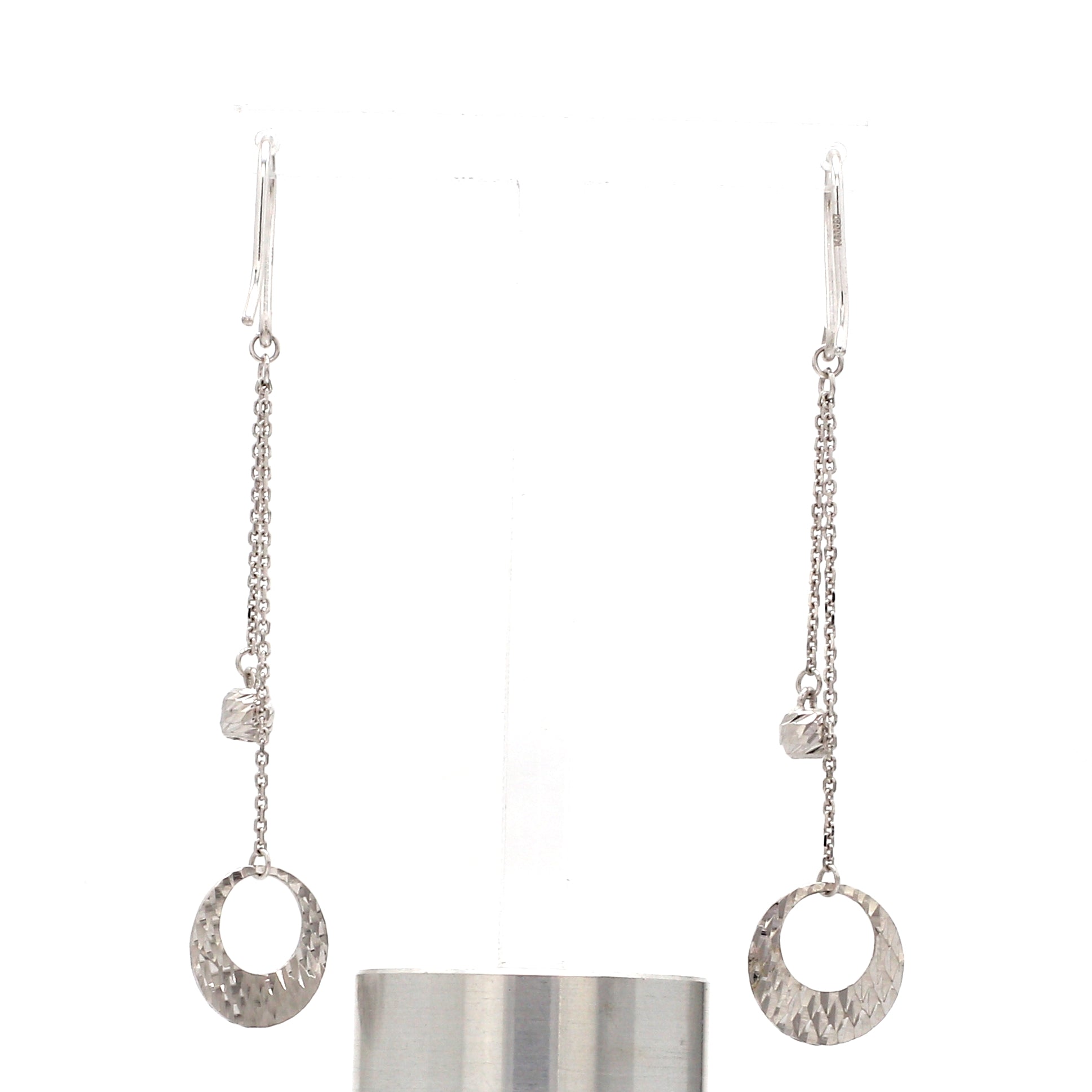 Japanese Platinum Earrings with Diamond Cutting for Women JL PT E 284   Jewelove.US
